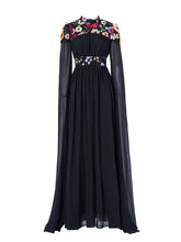 Stand Collar Embodied Tulle Dress